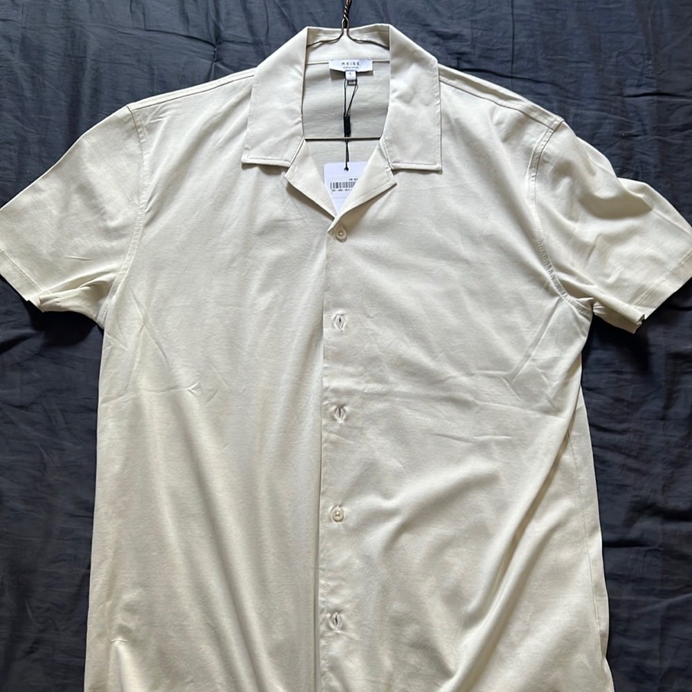 Reiss Men’s Short Sleeve Button Down Shirt